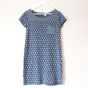 Old Navy Blue Dotted Shift Dress